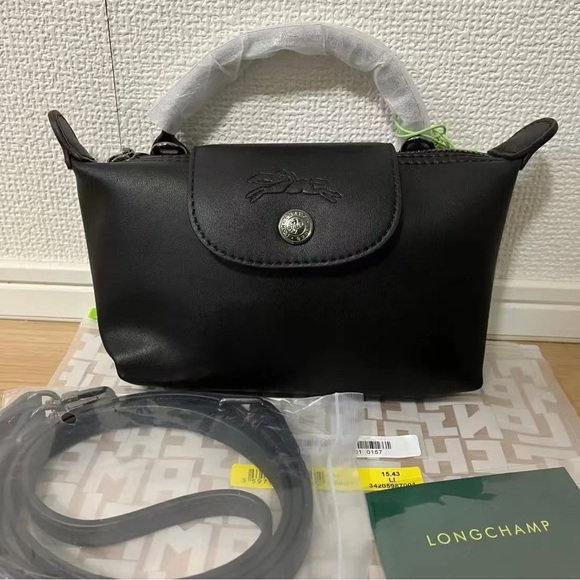 Longchamp Handbags - Longchamp Black Small Le Pliage Crossbody Bag